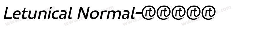 Letunical Normal字体转换